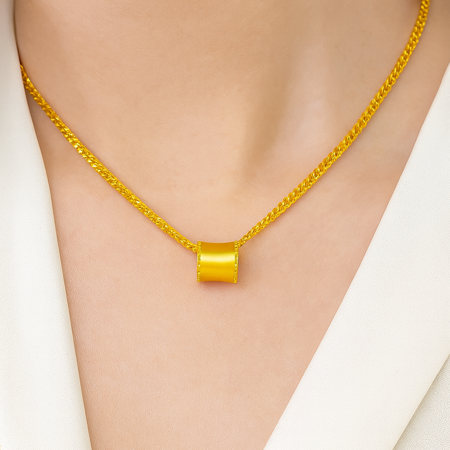 COCOYOU 여성 14K 도금 고급스러운 허리라인 목걸이 RLA-13