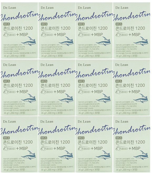 3위 - 닥터린 콘드로이친 1200 콘레이티 MBP 30정 12박스 상어연골 콘드로이친, 12개