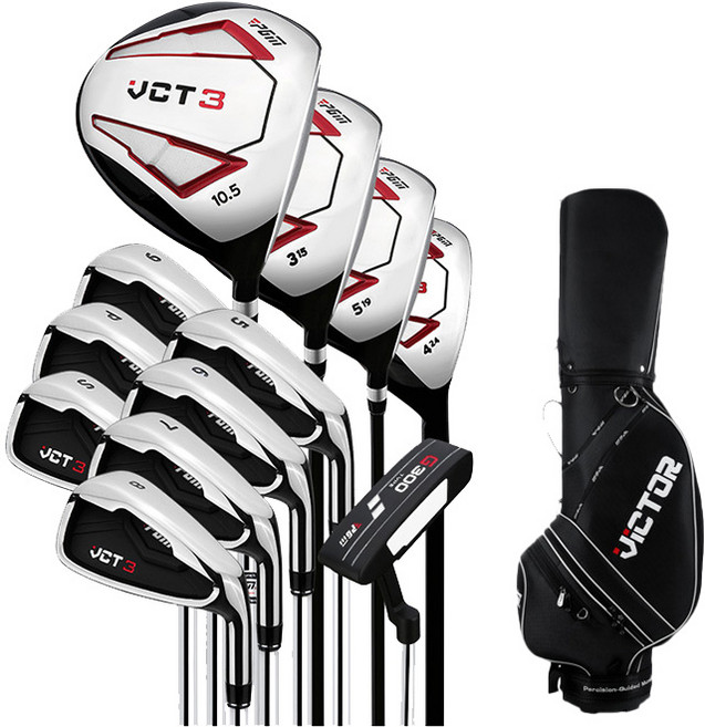 PGM 빅터 남성 여성 골프채 풀세트 스틸 카본 골프클럽 캐디백포함, 남성용 스틸 12P