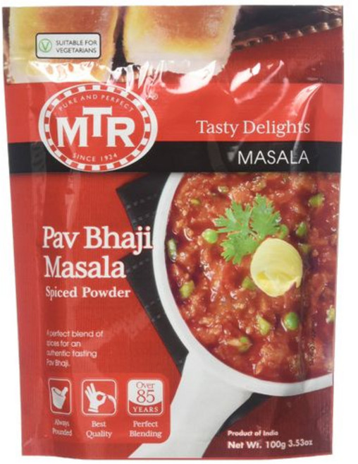 MTR 마살라 파브 바지 100G MTR Masala Pav Bhaji 100G, 3.5온스(1팩), 1개