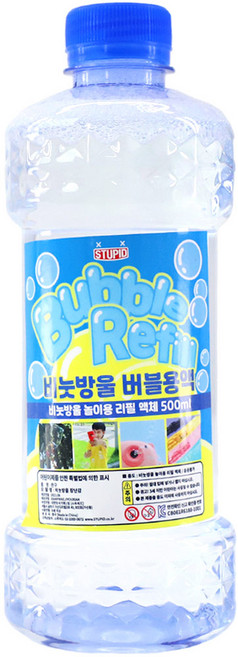 비눗방울 KC인증 버블 리필 용액 500ml, 단품, 1개