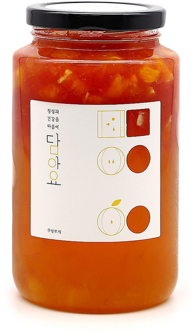담아요 수제 오렌지자몽청(오렌지큐브+자몽알갱이), 1개, 1개입, 650g