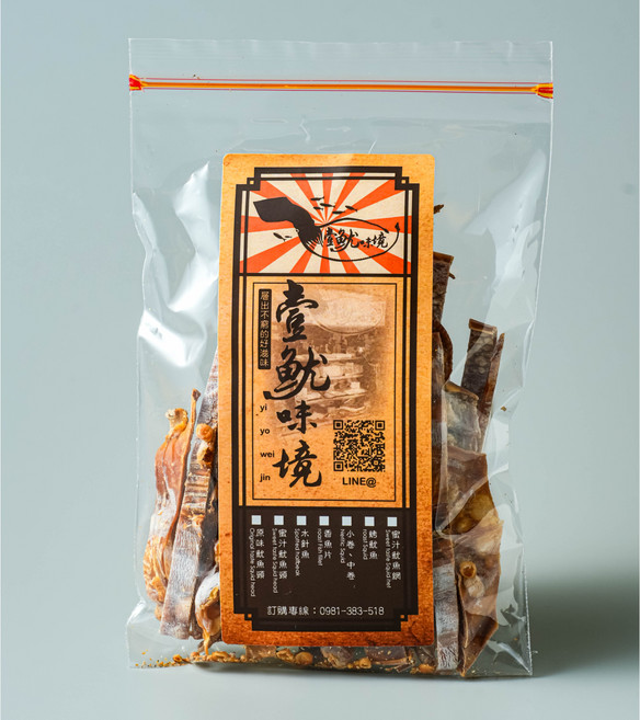 壹魷味境 古早味碳烤魷魚, 1個, 60g