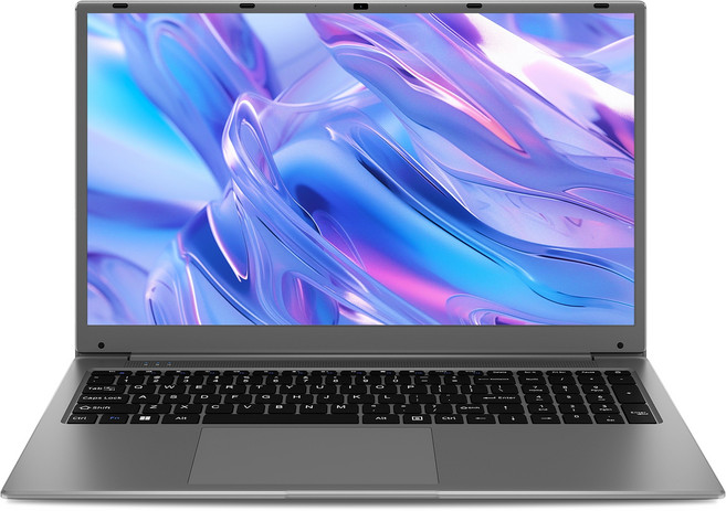 노트북 15.6인치 화면 대형 프로세서J4105 8GB RAM 128GB SSD 사무용 WIN11 home, 회색, ESDYS1031