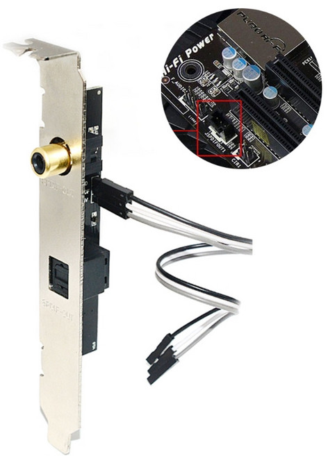 새로운 오디오 디지털 사운드 카드 업그레이드 24 비트 192kHz SPDIF 딸 카드 광섬유 동축 사운드 카드 배플 DTS, 한개옵션0
