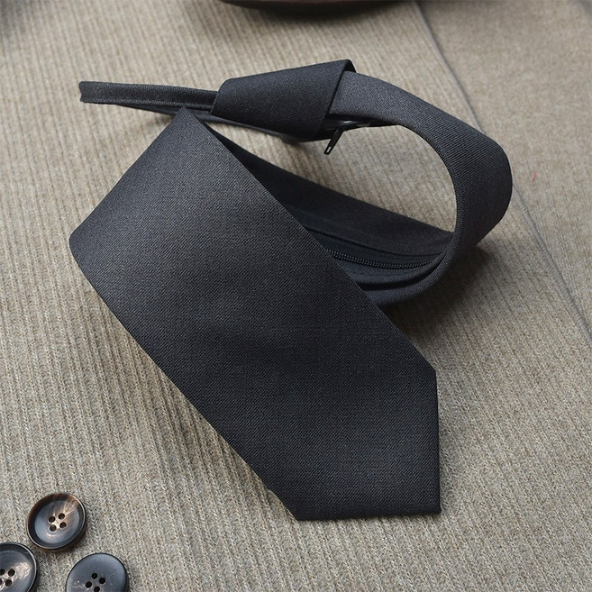 어버너 자동 넥타이 남자넥타이 지퍼 타이