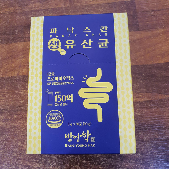 방영학 파낙스칸 생 유산균 기타가공품 12종 프로바이오틱 12종 혼합유산균분말99.5% 1포당 150억 유산균 함유 3g X 30포(90g) 활성효모 아연 칼슘, 1개, 90g