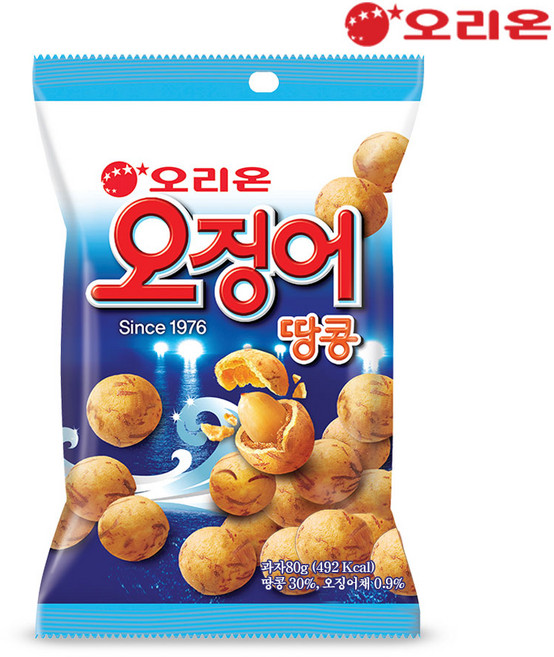 오리온 오징어땅콩, 80g, 30개