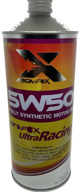 MEGA-FOX 5W50 賽車級全合成機油, 1個