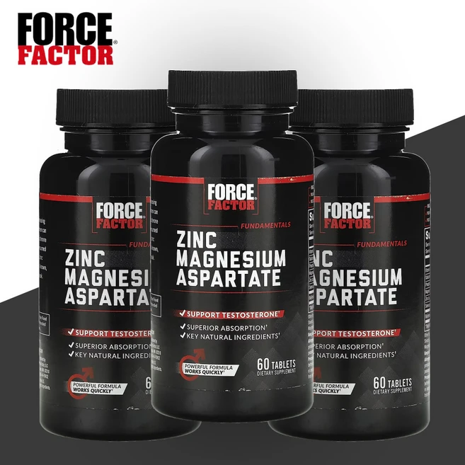 포스팩터 포스펙터 펀더멘탈 징크 아연 마그네슘 아스퍼테이트 60정 3개 - 쿠팡