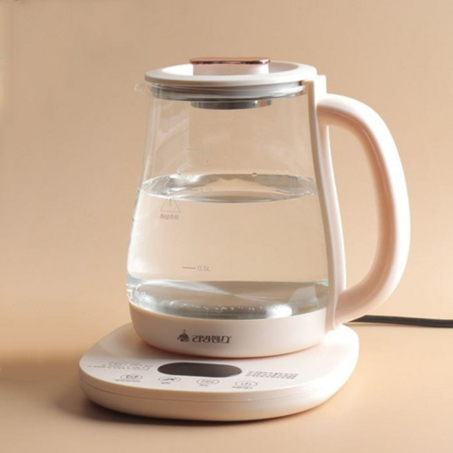 리빙센스 무선 전기 티포트 LSK-1846CY 전기포트 1.8L 멀티 유리 티메이커 차탕기