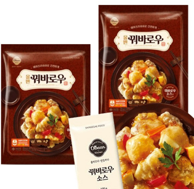 올반 꿔바로우 탕수육 1.2kg x 10봉 / 냉동 탕수육, 10개