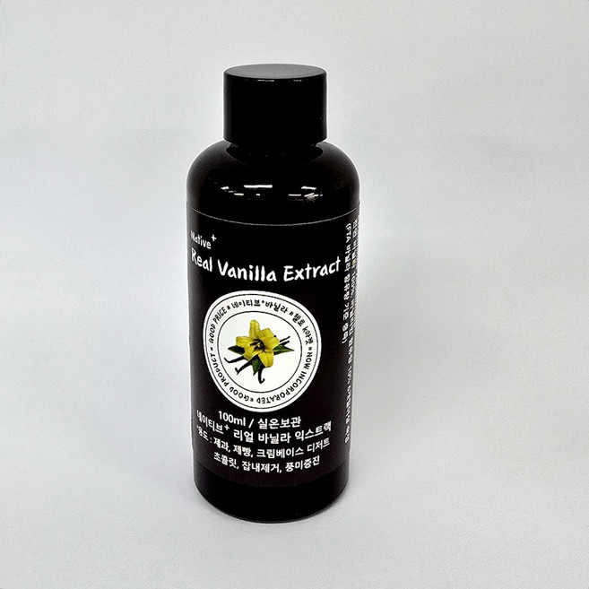 리얼 바닐라 익스트랙 100ml*1개[바닐라빈 함유량 10% 6개월이상 숙성] 네이티브+, 1개, 100ml