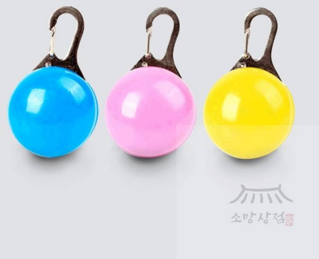 우노구나 애구애구 강아지 목줄 LED 팬던트 강아지목걸이, 파랑