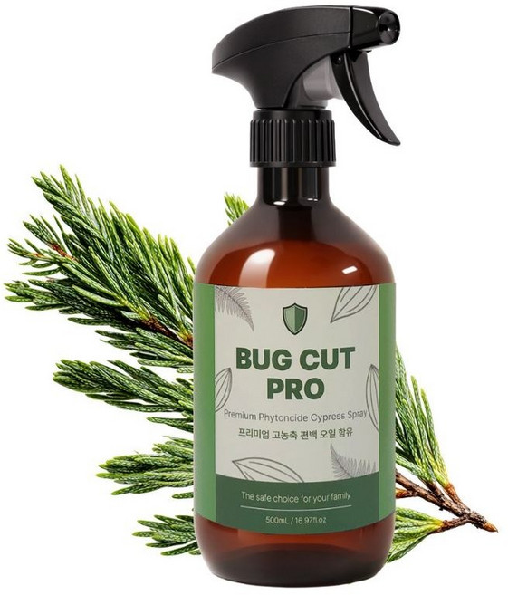 버그컷프로 천연오일 원액 계피 시나몬 스프레이 피톤치드 편백스프레이, 편백 스프레이, 1개, 500ml