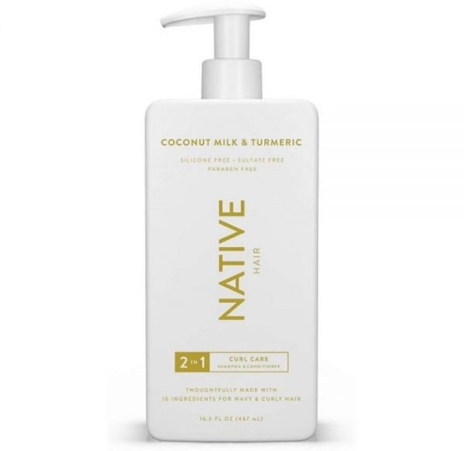 Native 코코넛 밀크 & 강황 컬 2-in-1 샴푸 & 컨디셔너 - 488ml(17온스)