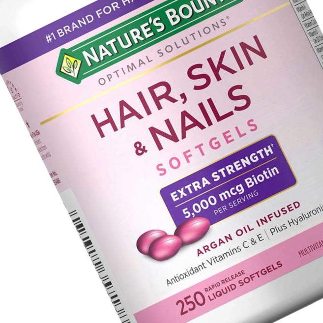 네이처스바운티 헤어 스킨&네일 250 소프트젤 NATURE'S BOUNTY HAIR SKIN AND NAILS, 1개, 250정