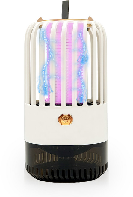 비엠포엠 모기퇴치기 UV LED램프 벌레퇴치기 포충기 전격살충기 포충등 가정용 업소용, 화이트