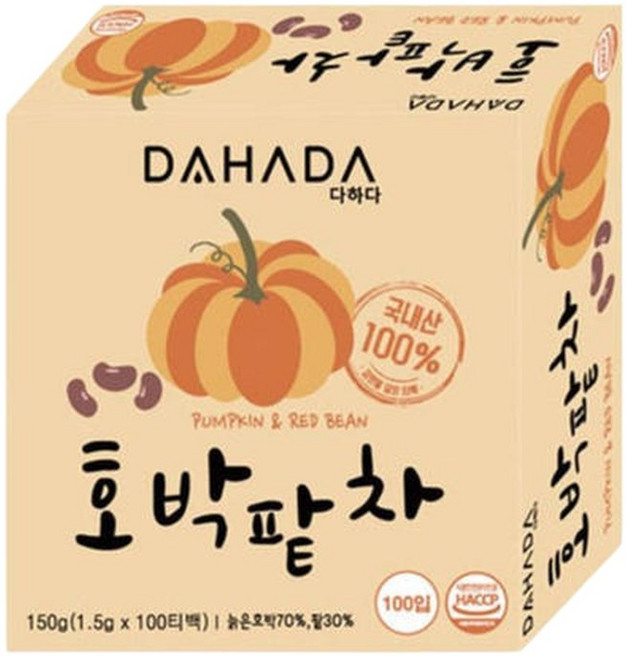 다하다 호박팥차 1.5g 100개