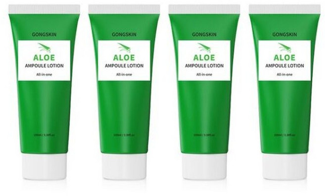 공스킨 알로에 앰플 올인원 로션 100ml 4개