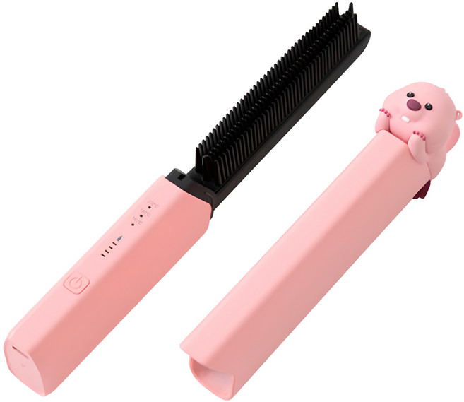 쿨린 잔망루피 미니 무선 빗 고데기, 루피, CL-604