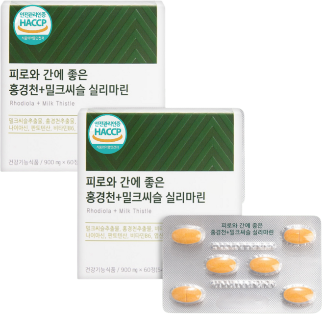 기능성원료 피로와 간수치낮추는 지방간 해독에 좋은 간영양제 코르티솔감소 약2개월, 2개, 60정