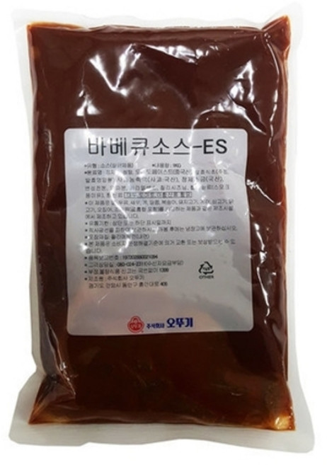 오뚜기 바베큐소스-ES 1kgx10개, 1kg, 10개