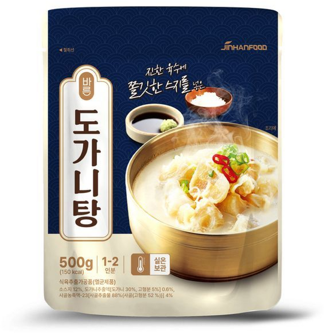 진한식품 바른 도가니탕, 4개, 500g