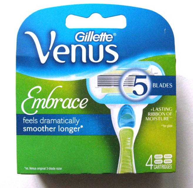 질레트 비너스 스월 여성용 면도날 4입 제모날, 1개, 4개입
