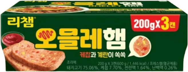 동원 리챔 오믈레햄 200g 3캔 신상햄 신상통조림, 1개