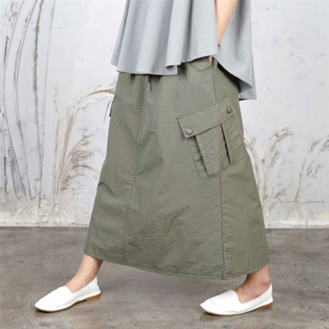 여성 난리난 바스락 카고 밴딩 스커트 2511