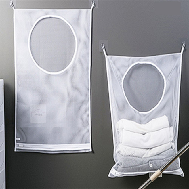 걸이식 메쉬 물빠짐 정리망 걸이형 세탁망중형 그물망 건조옷걸이, 1개, 상세페이지 참조