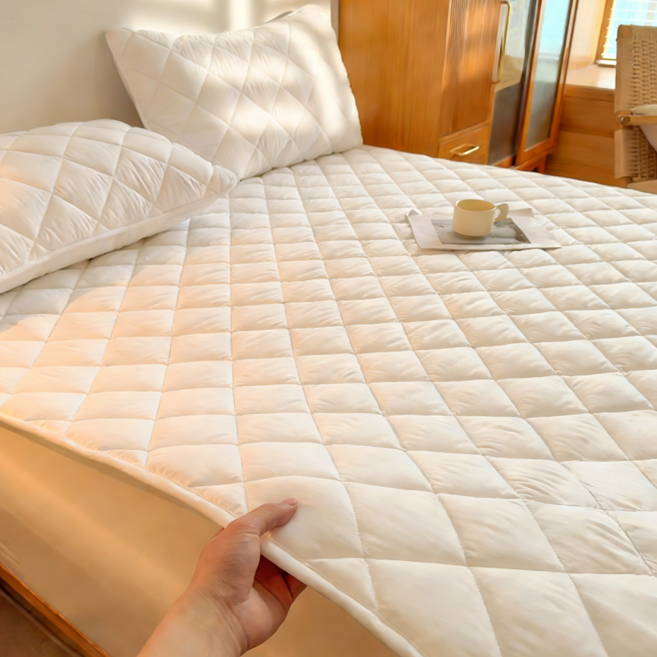 소네몽 사계절 침대패드 알러지케어 고정밴드, 아이보리