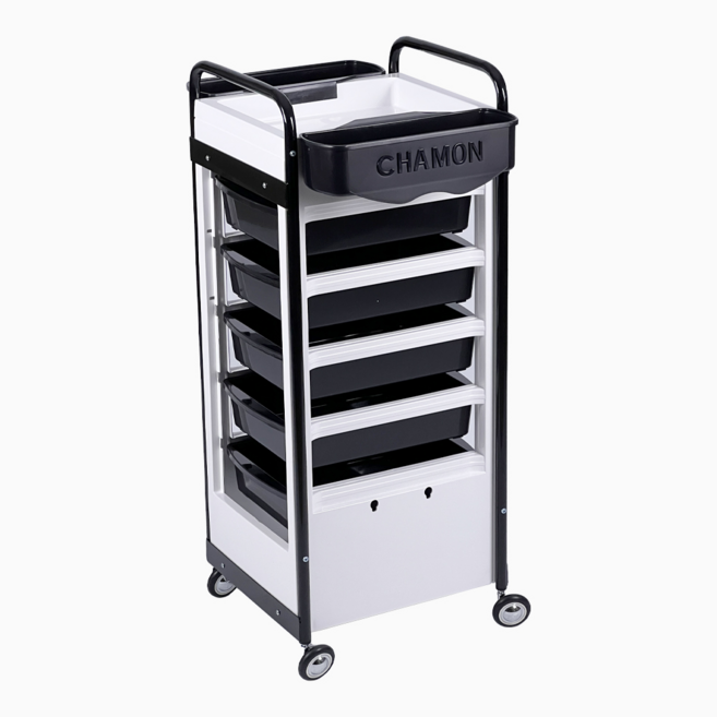 미장툴스 UP5S 바디백색 손잡이블랙 미용츄레이, 1개