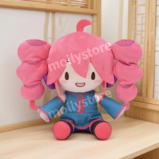 카사네 테토 솜인형 앉은 자세 솜깅이 아이돌 봉제 인형 굿즈, B