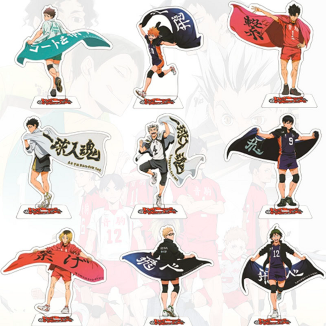 하이큐 피규어 아크릴 스탠드 굿즈 (2개) 히나타 카게야마 쿠로오 보쿠토 HKU2213, 쿠로오 테츠로, 1개, 쿠로오 테츠로