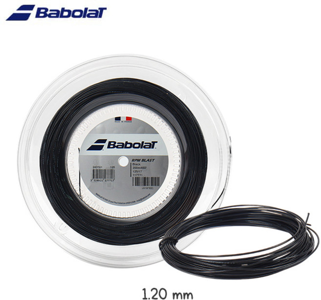바볼랏 RPM 블라스트 벌크 12m 테니스스트링 릴컷팅, 1개
