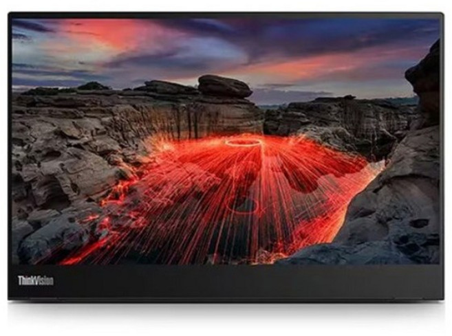 레노버 WQHD+ 포터블 휴대용 모니터 63FDUAR6WW, 35.56cm, ThinkVision M14t Gen2 Monitor