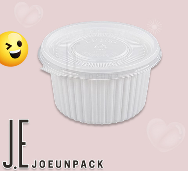 조은팩 BFP 100파이 국물용기 PP재질 중 백색 1000개세트(합포장), 1개, 1000세트