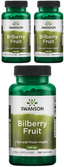 Swanson 斯旺森 山桑子膠囊 470mg, 100顆, 3罐