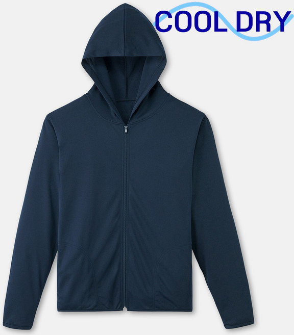 남여공용 드라이 후드집업 기능성 무지후드 물놀이 장마 필수템