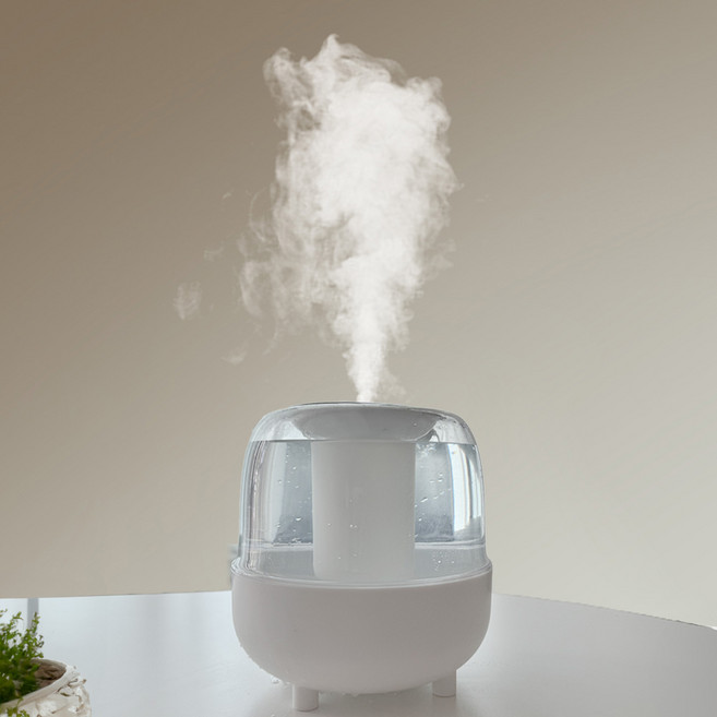 듀얼분사 대용량 무드등 원터치 가습기 4L, 1개