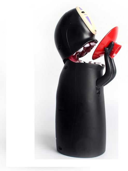 판매1위 건전지무료 정품 가오나시저금통 돈먹는저금통 인테리어저금통 움직이는저금통 아이들선물, 1개