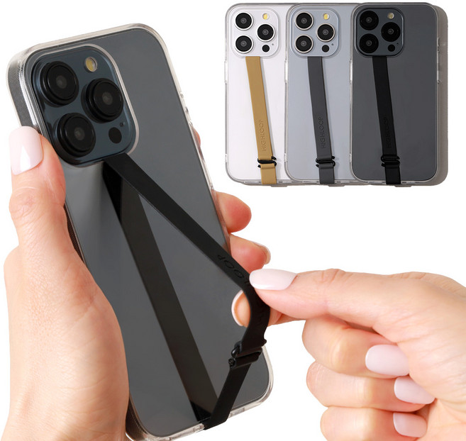 하이루프 HIGHLOOP 실리콘 폰스트랩 핑거스트랩 핸드폰 줄 3개세트, 1개, SP02.그레이