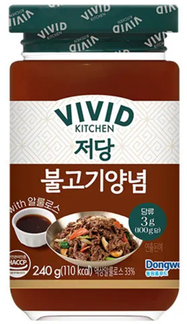 비비드키친 저당 불고기 양념, 240g, 1개