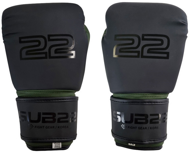 SUB22 복싱글러브 14온스, 1개, 매트블랙
