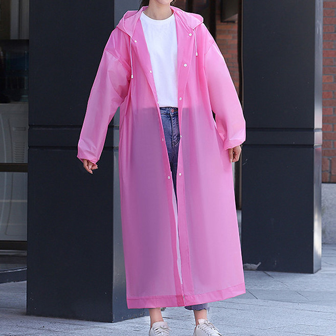 위즈맥스 EVA 레인코트 고급 우비 방수 우의 다회용 판초 워터밤