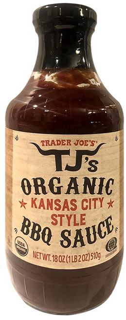 Trader Joe's TJ's Organic Kansas City Style BBQ Sauce NET WT. 18 OZ, 1개, 510g