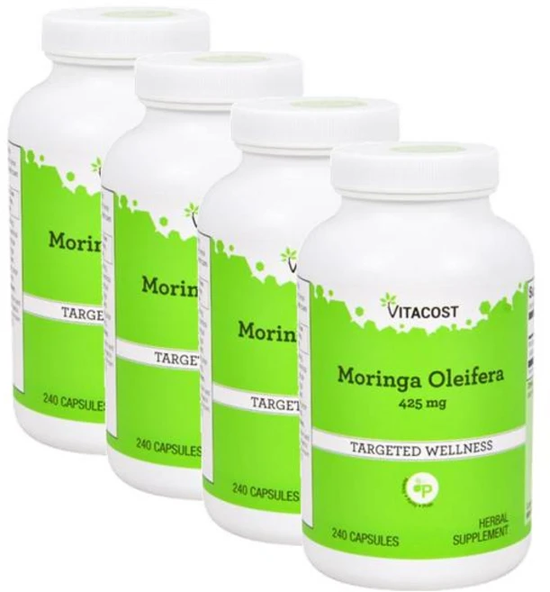 비타코스트 모링가 올레페라 캡슐 425mg Vitacost Moringa Oleifera, 4개, 240정 - 쿠팡