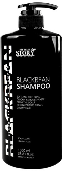 마이헤어스토리 블랙빈 샴푸(검은 콩 샴푸) 1000ml, 4개, 1L